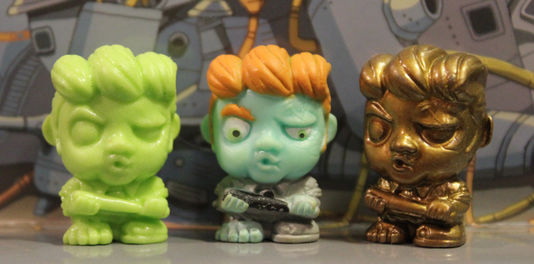 Three versions of Zombie Zity's Rick Suave, an obtuse reference to the 1990 Gerardo song.