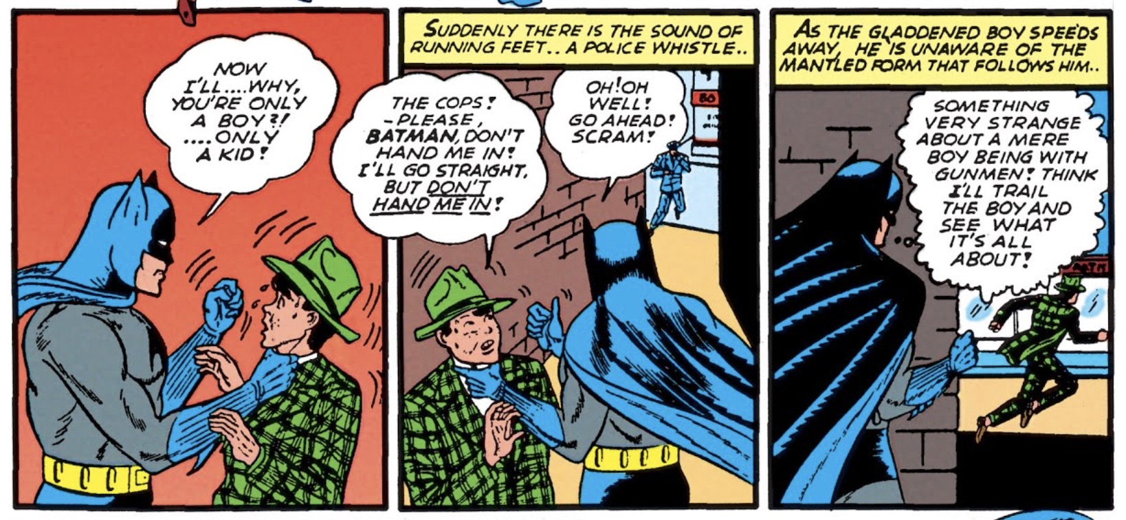 Batman scares children