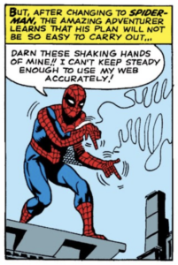 Spider-Man has shaky hands