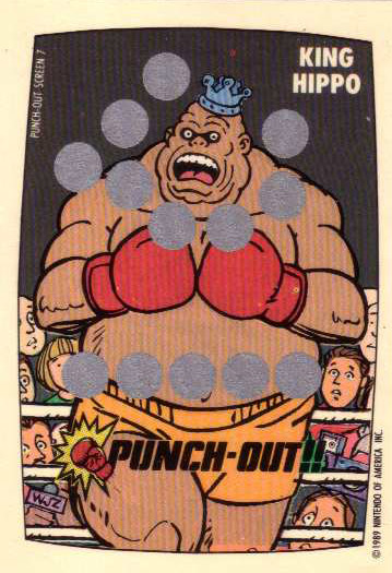 1989 King Hippo Trading Card